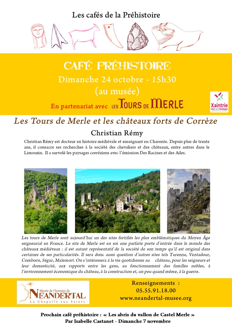 Café préhistoire au Musée de l'homme de Néandertal