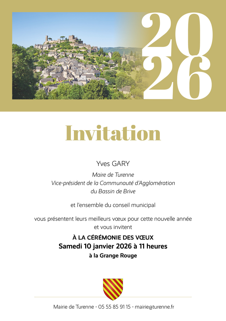 Invitation cérémonie des voeux Invitation cérémonie des voeux