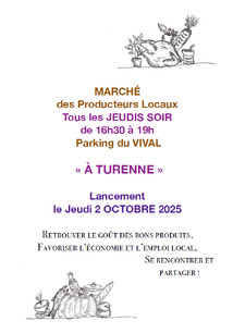 Un marché de producteurs locaux à Turenne !