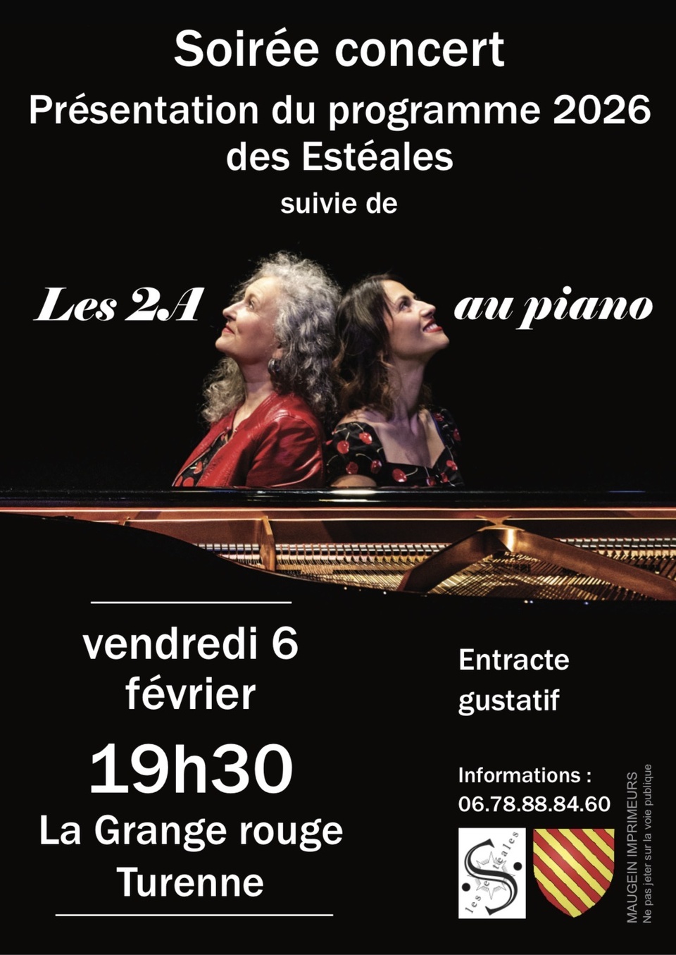 Soirée concert Les Estéales et présentation du programme 2026