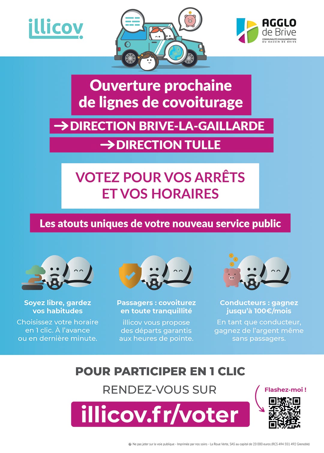 Projet de lignes de covoiturage : choisissez vos arrêts !