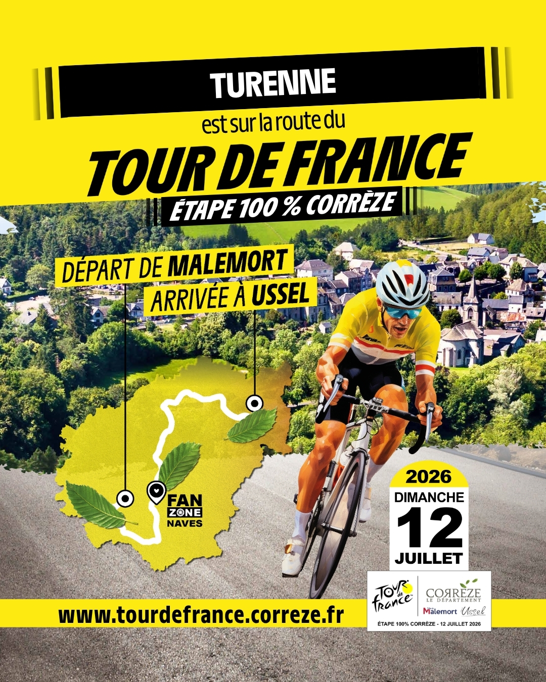 PASSAGE DU TOUR DE FRANCE A TURENNE