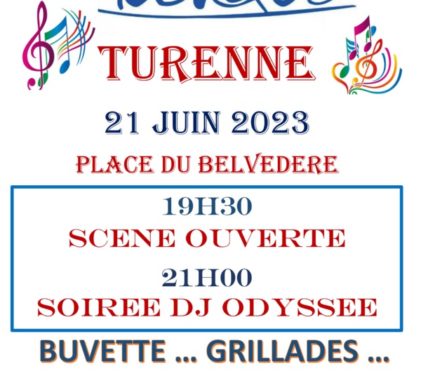 LA FETE DE LA MUSIQUE, C'EST AUSSI A TURENNE !