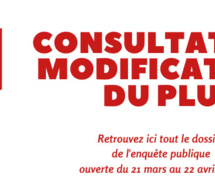 Consultation modification n°2 du PLU - Enquête publique du 21 mars au 22 avril