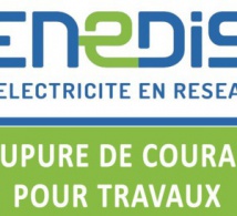 ENEDIS - COUPURE D'ELECTRICITE PROGRAMMÉE POUR TRAVAUX