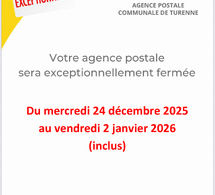 Fermeture de l’agence postale